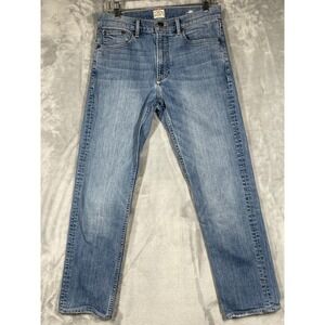 FAHERTY BRAND Mens Jeans 31x28 Classic Straight Leg Light Wash Denim Pants